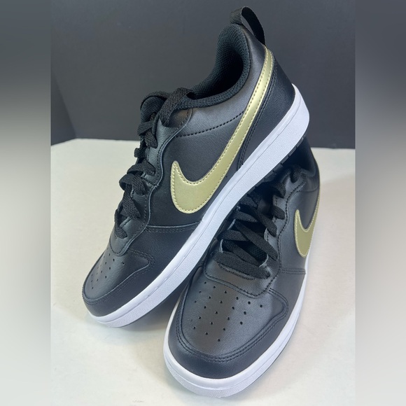 Nike Other - 🆕Nike Court Borough Low 2 in Black Gold Size:6.5Y - Brand New No Box